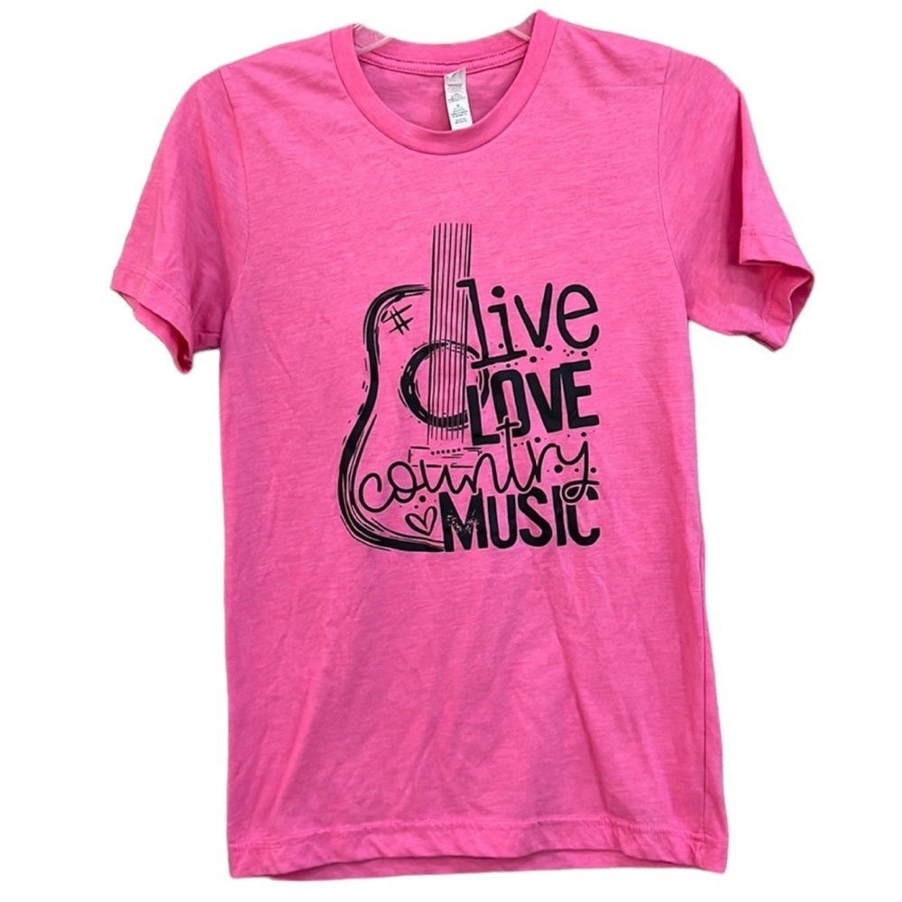 Sunfire tees Bella Canvas women’s Country graphic short sleeve tshirt, s…